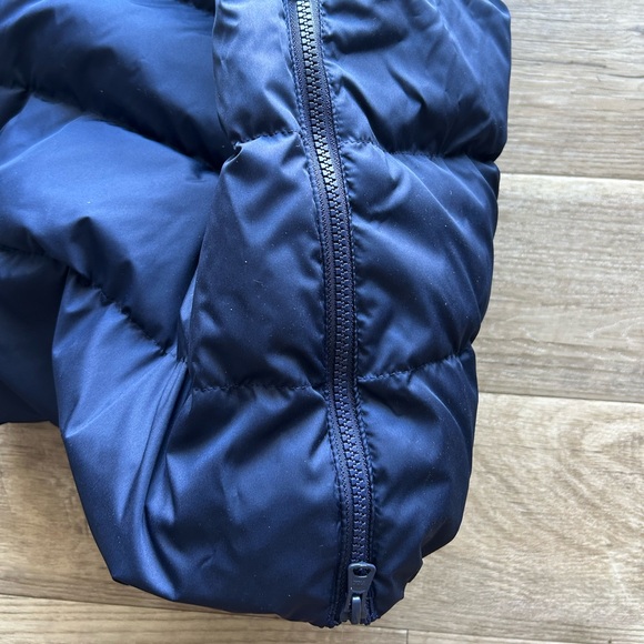 Lands End Down Coat Max 600 Long Maxi XS Navy $300 - Picture 4 of 12